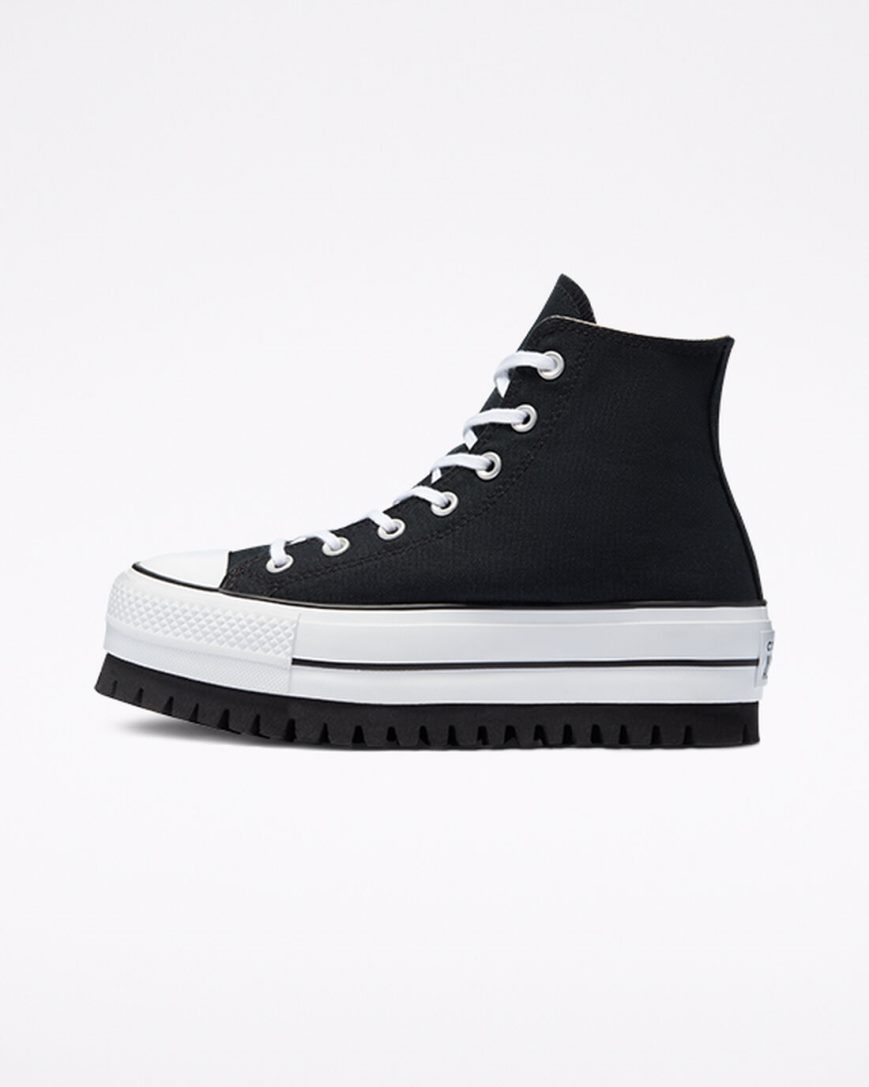 Pantofi Platforma Dama Converse Chuck Taylor All Star Trek Inalti Negrii | RO ZLDRC306